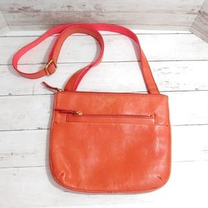 Fossil corral leather crossbody handbag